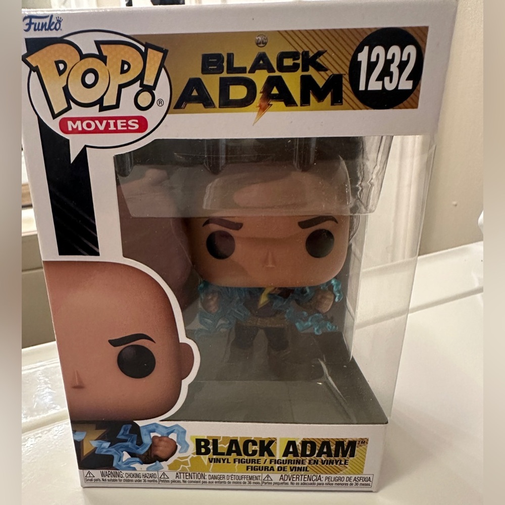Funko Pop! Movie Black Adam (Dwayne Johnson) NWB - Picture 5 of 6
